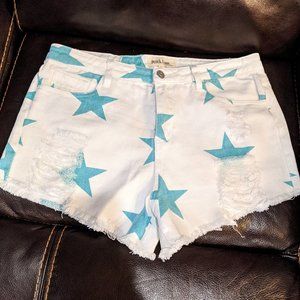 NWOT Peach Love California Star Denim Jean Shorts